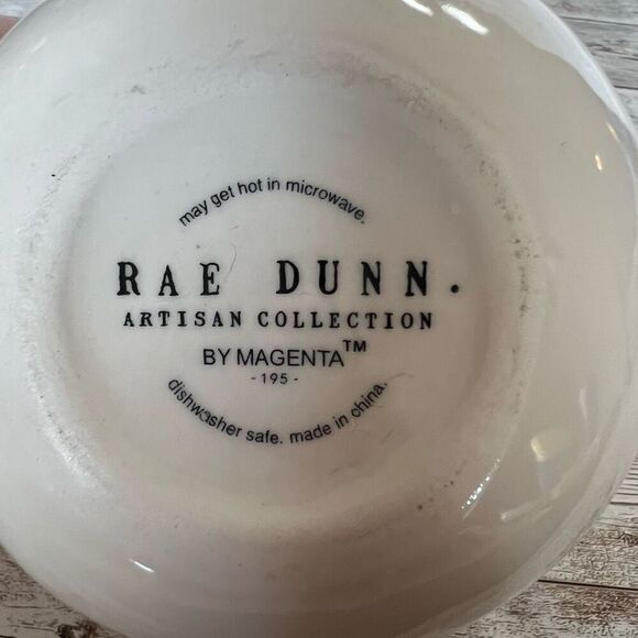 Rae Dunn Artisan Collection by Magenta Coffee Mug Crown Queen Cream Pink Ceramic - Picture 3 of 10